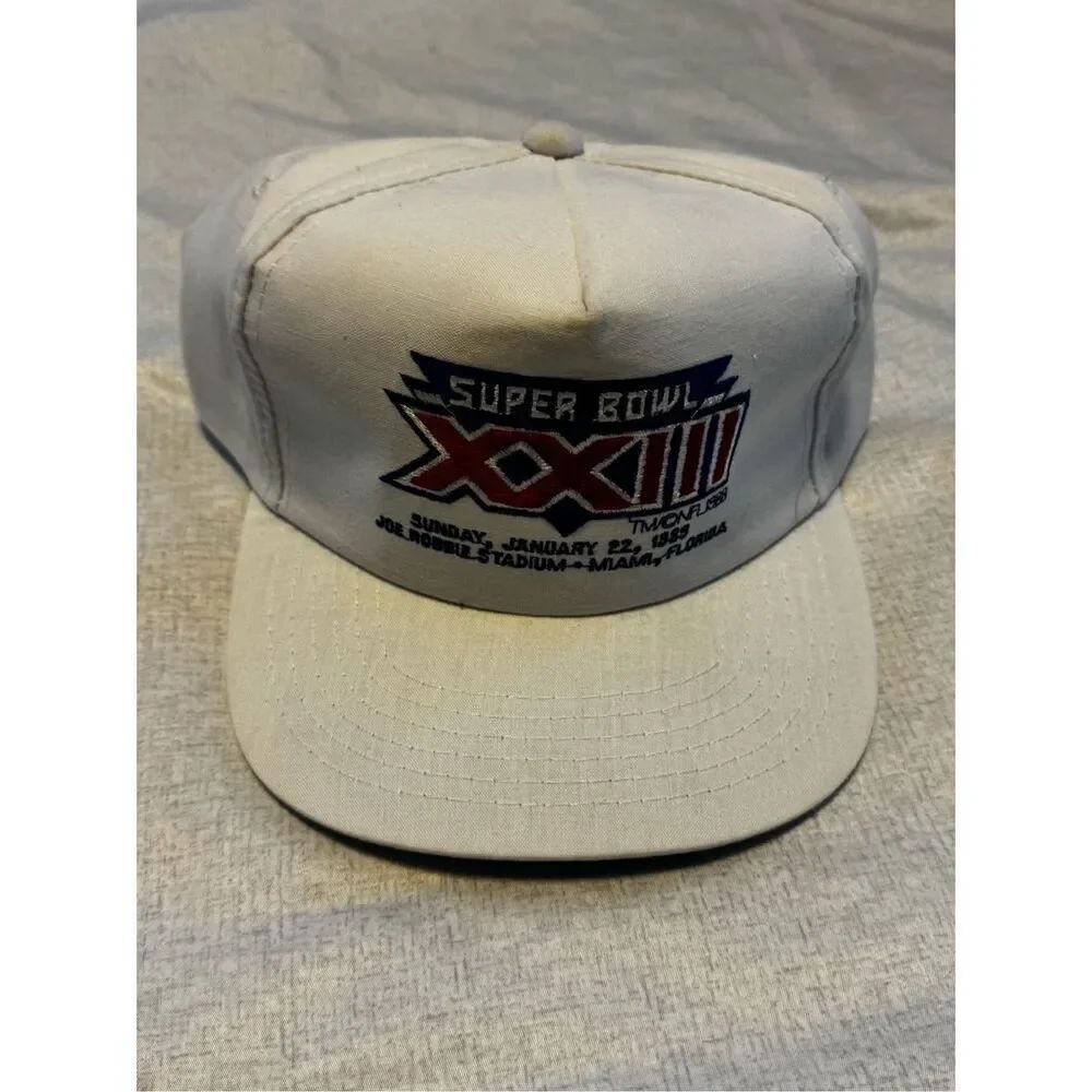 SF 49ers Super Bowl XXIII 23 1989 San Francisco Hat Vintage Cincinnati Bengals